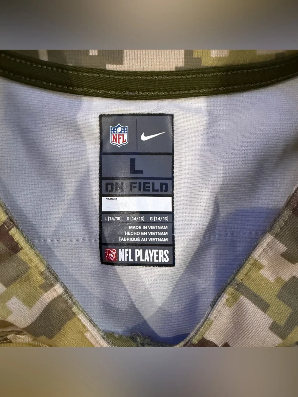 Nike NFL Jersey Salute To Service Atlanta Falcons Julio Jones Youth Large Camo